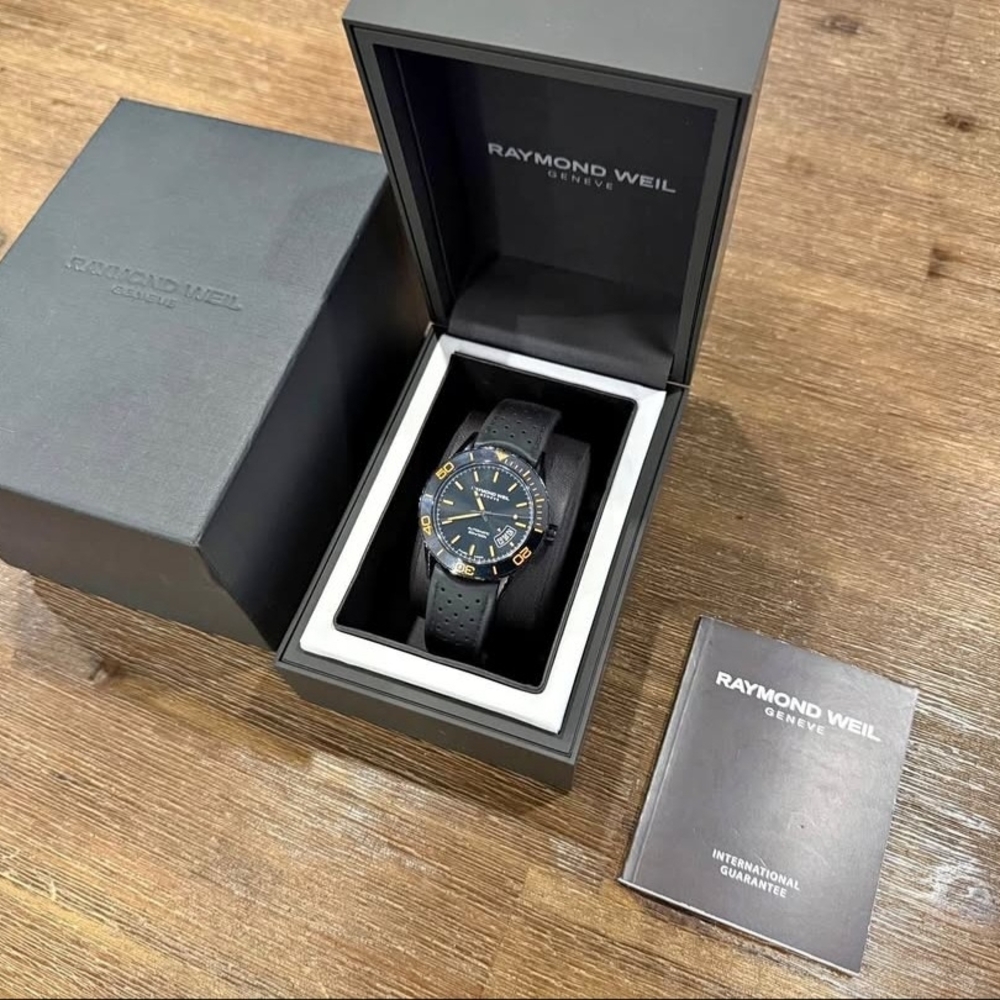 Raymond Weil Freelancer 2760-SB2-20001 Black and Orange Watch